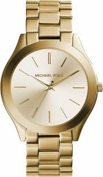 Michael Kors Women's Slim Runway Three-Hand Stainless Steel Quartz Watch - Image 2